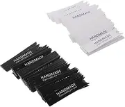 BIUDECO 100Pcs Handmade DIY Greeting Tags Black White Blessing Labels for Scented Candles Wrapping and Crafts Versatile Decorative Paper Tags for Home Bakery and Jewelry Shop