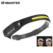 Super Bright LED Headlamp with Sensor and USB Rechargeable Battery