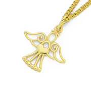9ct Gold Mini Open Angel Pendant