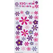 Artwrap Crystal Stickers Pink Flowers