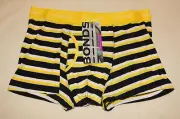 Bonds Mens 06F Yellow Black White Stripe Coloured GuyFront Trunk Brief Size XL