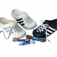 在飛比找蝦皮購物優惠-Adidas Adilette 包頭拖鞋 涼拖鞋 米白藍  
