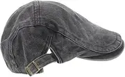 [LIFKOME] Hats Active Cap Men Women Vintage News Boy Cap Light Weight Beret Hat for Everyday Decorative Black