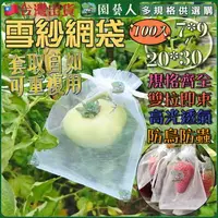 在飛比找樂天市場購物網優惠-【園藝人最便宜】紗網袋 雪紗網袋 防蟲套袋 水果網袋 水果套