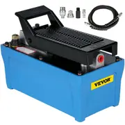 Air Hydraulic Pump 10000 PSI Air Over Hydraulic Pump 1/2 Gal Reservoir Air Treadle Foot Actuated Hydraulic Pump 3/8" NPT with 6.56 ft Hose 2 Connector Single Acting for Car Repair
