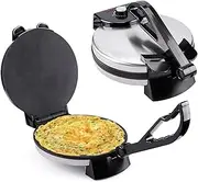 Electric Roti Maker,1800W Crepe Maker Roti Press Tortilla Maker,10 inch Non Stick Chapati Maker,Adjustable Temperature Pancakes Maker,for Home Breakfast