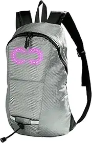 Light up Travel Backpack - Led Luminous School Backpack - Night Safety Cycling Day Pack Rucksack for Riding Outdoor Commuting Sports Camping Biking Trekking