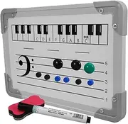 ROMISBABA Beginner's Music Staff Teaching Board Double Sided Magnetic Whiteboard for Boys and Girls