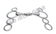 Show Jumping Horse Elevator Bit Snaffle Bit with Oval Link Stainless Steel