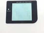 Glass Screen Lens Protective Lens Mirror for Game boy GB DMG Replacement (Black)