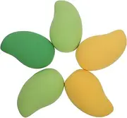 5 Pcs Mango-shaped Sponge Makeup Cosmetics Tools for Dry/wet Face Natural Makeup Props Random Color