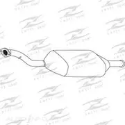 Redback Cat Conv Bolt On to suit 406 SV 3.0L V6 DOHC LH Cat - C5892