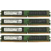 Micron 128GB 4X32GB DDR4-21300E 2666MHZ VLP ECC Unbuffered UDIMM Server Memory