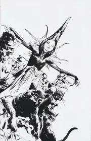 SACRED SIX #4 (JAE LEE 1:40 B&W RATIO VIRGIN VARIANT) ~ Dynamite Entertainment