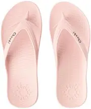 CHEEKI Arch Support Thongs Pink Womens Size US5