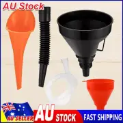 3 Pcs Automotive FunneGY Set, Wide Mouth Fuel Funnels, Long Neck Oil Funnels