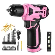 8V Cordless Drill, Drill Set with 3/8"Keyless Chuck, 42pcs Acessories, Built-...