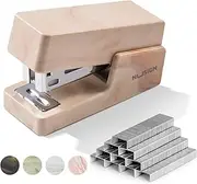 NUSIGN Mini Stapler with 830 Staples, Small Cute Desk Staplers, 25 Sheet Capacity, Fluid Brown