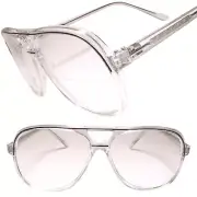 Classic Vintage Retro 80s 90s Square Transparent Bifocal 3.00 Reading Glasses