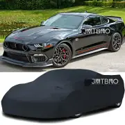 Satin Stretch Indoor Car Cover Scratch Dust Proof For Ford Mustang GT Mach 1 US (for: Ford)