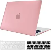 ProCase for MacBook Pro 13 M2 2023, 2022, 2016-2021 A2338 M1 A2289 A2251 A2159 A1989 A1706 A1708, Hard Case and Keyboard Cover for MacBook Pro 13 Inch with/Without Touch Bar -Clearpink