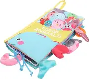 CAXUSD Marine Animal Clothing Book Baby Books Toys for Babies Early Learning Toy Interactive Fun