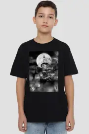The Nightmare Before Christmas Jack And Oogie Boogie Kids T-Shirt Black