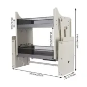 Kitchen Pull Down Shelf Upper Cabinet 2-Tier Pull Down Cabinet Organizer Rack