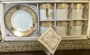 Italian Design Fatto a Mano 12 Pc Fine Porcelain Espresso Set