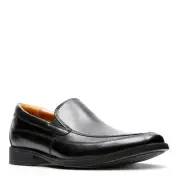Clarks Men's Tilden Free Loafer, Black Leather, 12 26110312 Black Leather LEATHE