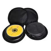 2Pcs Oxford Cloth Round Colorful CD Storage Bag for 20 CDs Used