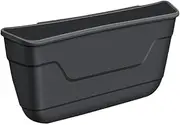 Iouyjiu Foldable Car Trash Can, Car Storage Bag for Kids, Car Organizer for Long Drives, Back Seat Organizer with Cup Holder, Car Accessories Organizer, Waterproof Car Trash Can, Black,