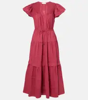 [Ulla Johnson] Ulla Johnson Marika cotton and silk voile maxi dress AU 6 blue