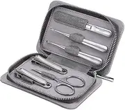 Manicures, Pedicure Kits, Nail Clippers, Nail Clipper Set, 6pcs/Set Manicure Kit, Personal Care Manicure Tools, Professional Manicure Grooming Set with PU Leather Case Professional Grooming Kits (Col