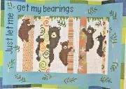 Hand-painted Needlepoint Canvas, JUST LET ME GET MY BEARINGS, 13" mesh, NEW