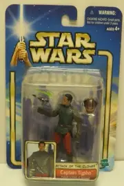 STAR WARS CAPTAIN TYPHO ATTACK OF THE CLONES ACTION FIGURE SEALED #9