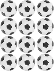 Totority 12pcs Soccer Replacement Balls Resin Tabletop Foosball Game Accessories for Home Office Recreation Enhance Game Atmosphere Durable Compatible with Tables