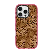 iPhone 16 Pro Impact Case MagSafe Compatible Brown Leopard