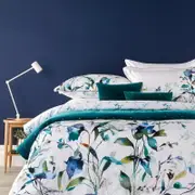 Christy Gardenia Prussian Cotton Printed Multi Quilt Cover Set