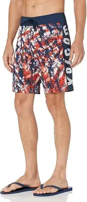 Volcom Men's Lido 4th Of July Mod 19 Board Shorts in Navy-Size 31