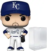 POP MLB: Royals - Whit Merrifield (Home Uniform) Funko Vinyl Figure (Bundled with Compatible Box Protector Case), Multicolor, 3.75 inches
