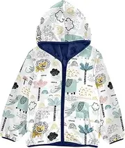 [Caihoyu] Boys Winter Coats Sherpa Lined Girls Zip Up Hoodie Winter Coat Toddler Girl