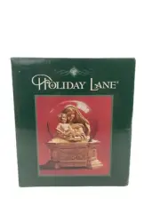 Holiday Lane Musical Water Globe Madonna with Child Hark The Herald Angels Sing
