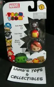 Marvel Tsum Tsum vinyls series 1 stackable 3 pack Ant-man Iron Man Black Widow