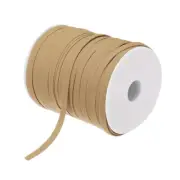 1/4 Inch Double Fold Bias Tape Continuous Bulk Bias Tape (Khaki 100 Yards)