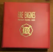 FIRE ENGINES PREMIUM TRADING CARDS COMPLETE SETS IN OFFICIAL BINDER - 562 CARDS