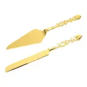 Cake Cutting Set for Wedding, Cake Knife and Server Set for Gift(Classic）