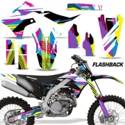 Dirt Bike Graphics Kit MX Decal For Kawasaki KX250 21-23/KX450 19-21-Flashback