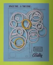 Bally Space Time or Time Zone Pinball Machine Rubber Ring Kit
