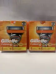 2X! NEW! Gillette Fusion5 Power Razor Blades 16 Cartridges